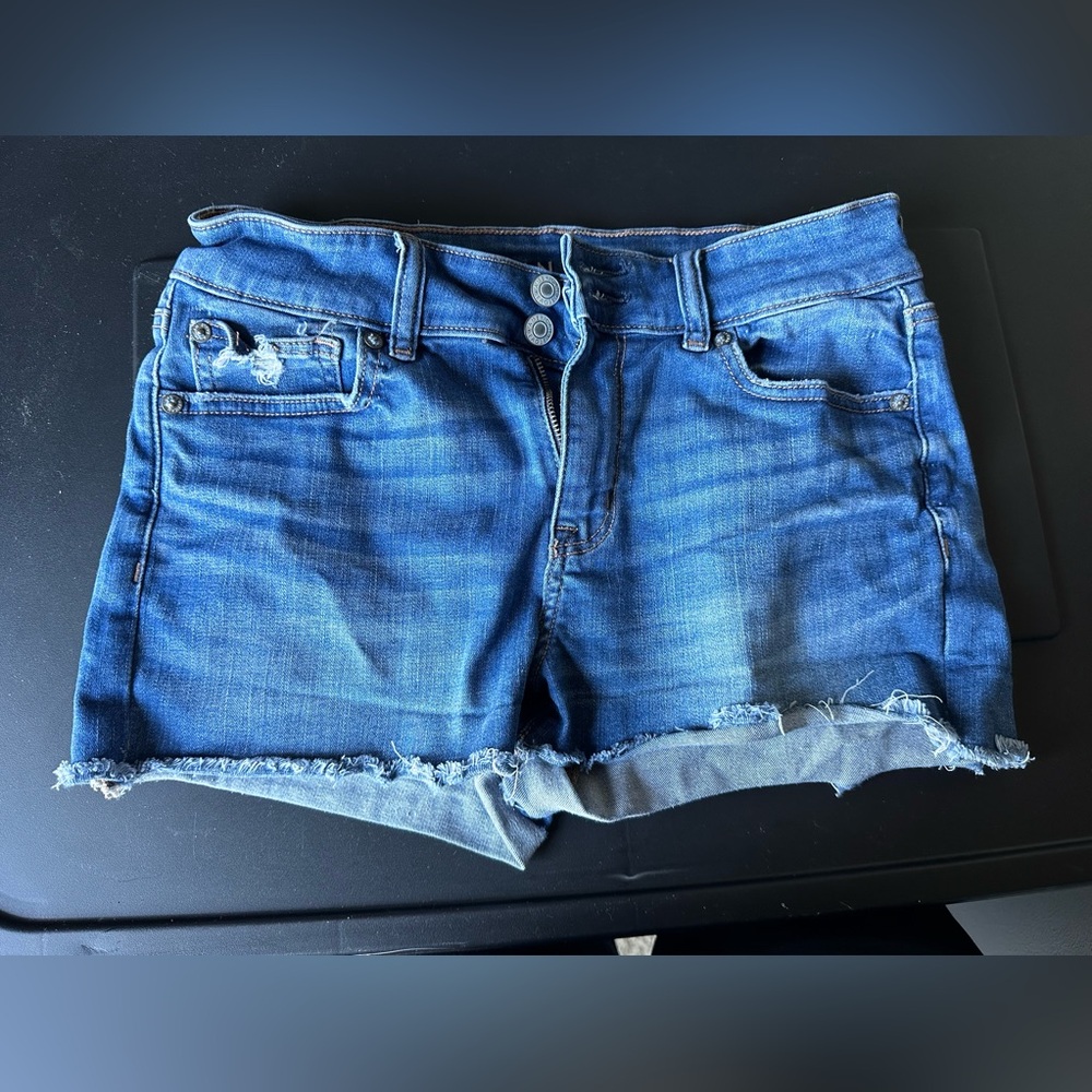 American eagle hi rise shortie shorts size 8